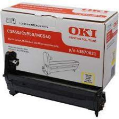 Oki 43870021 YELLOW ORIGINAL Imaging Drum (EP-Cartridge) - (2.0000 Pages)